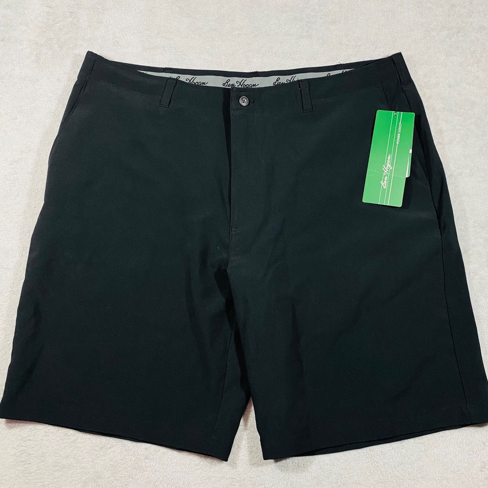 Ben Hogan Golf Shorts Mens 40 Black Performance PowerSpan Ultra Caviar BGBS7055